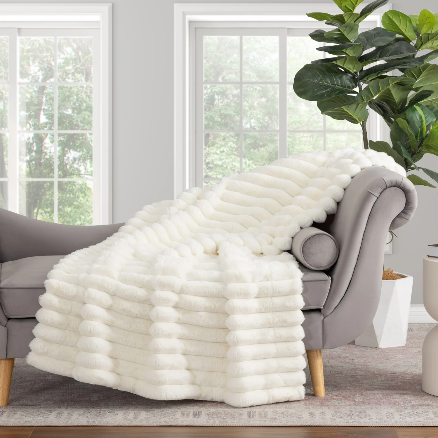 Acadia Faux Fur Throw - Image 43