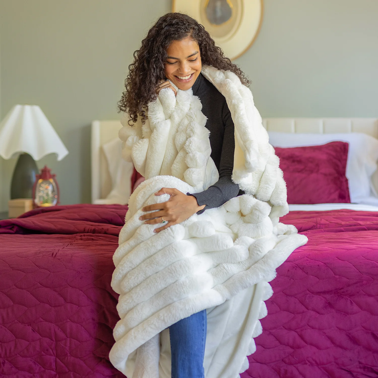 Acadia Faux Fur Throw - Image 48