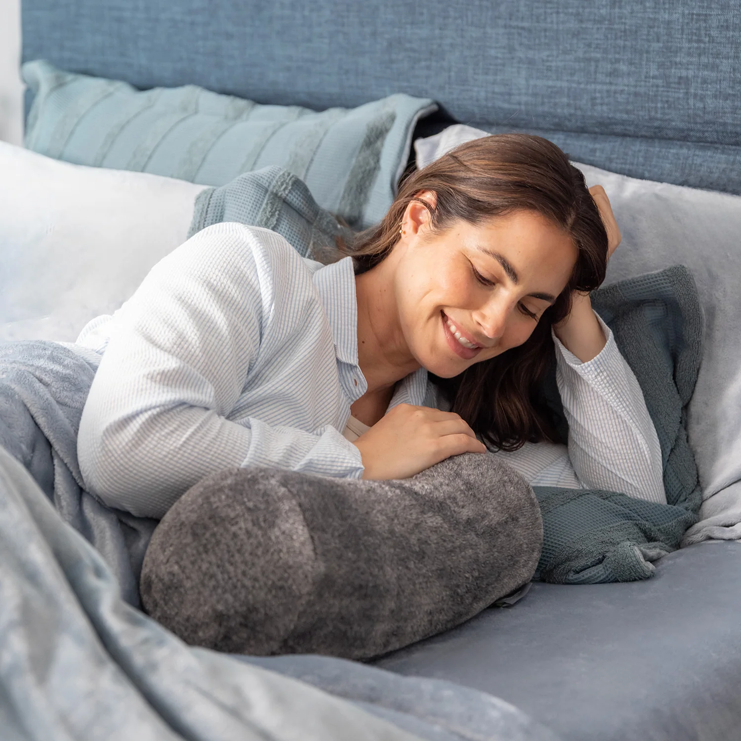 EcoThread® VelvetLoft® Neckroll Pillow - Image 5