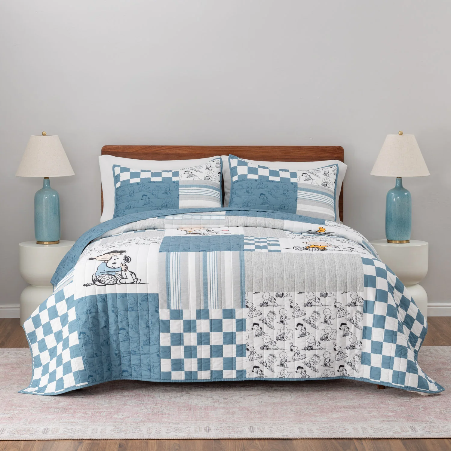 Peanuts® Patchwork Quilt Set - Image 4