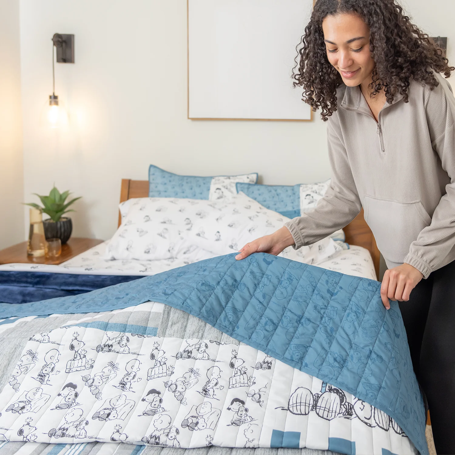 Peanuts® Patchwork Quilt Set - Image 8